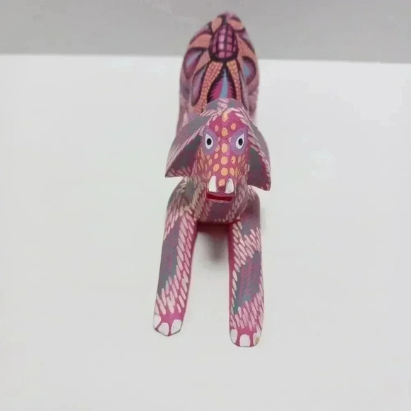 Mexican Folk Art Carved Dog Hugo santiago - Picture 2 of 8